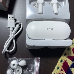 Lazos Bluetoothイヤホン L-TWS-W ホワイト 独立型 ワイヤレス 完全ワイヤレス 新品同様 の画像