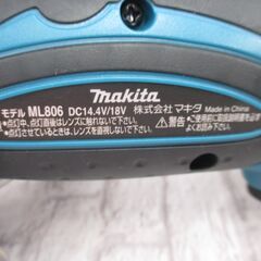 マキタ makita ML806 ライト 中古美品 本体のみ 14.4/18V 【ハンズクラフト宜野湾店】の画像