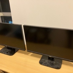 冷蔵庫、pcモニター(27型2枚)など一式の画像