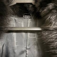 牛革ファー付ロングコート中古.11号の画像