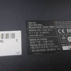 通電のみ確認済み DELL デル PCモニター 2台セット U2412mb E196FPbの画像