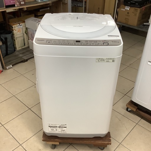 洗濯機 シャープ SHARP ES-T717C 2025年製 7kg