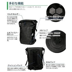 防水バックパック　防水リュック　グレーの画像