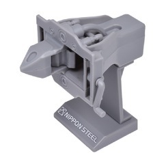 【未開封】鉄道車両用 連結器 ガチャ 密着式連結器(灰)2個セット カプセル付きの画像