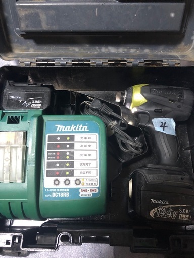 ②マキタ14vインパクトドライバTD134DX2中古品