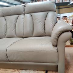 【愛品倶楽部柏店】NITORI ニトリ 本革3人掛けハイバックソファ アルタ 幅190cmの画像