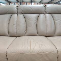 【愛品倶楽部柏店】NITORI ニトリ 本革3人掛けハイバックソファ アルタ 幅190cmの画像