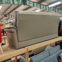 【愛品倶楽部柏店】NITORI ニトリ 本革3人掛けハイバックソファ アルタ 幅190cmの画像