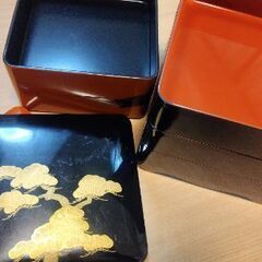 おせち　重箱の画像