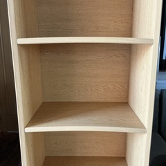 パルプボートボックス✨6段❣️パルプボート製シンプルデザイン🤎本棚•書籍•小物オープンラック収納シェルフ幅44.2cm奥行き29.6cm高さ177.1cm板曲がりあり💦ナチュラルブラウンの画像