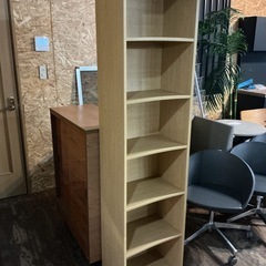 パルプボートボックス✨6段❣️パルプボート製シンプルデザイン🤎本棚•書籍•小物オープンラック収納シェルフ幅44.2cm奥行き29.6cm高さ177.1cm板曲がりあり💦ナチュラルブラウンの画像