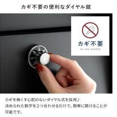 スタンドポスト ダイヤルロック式 ブラック 参考価格16380円の画像