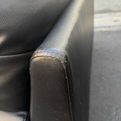 大阪❗️♻️エコマックス♻️配送も可🙌⭕️「168」2人掛けソファ ブラックの画像