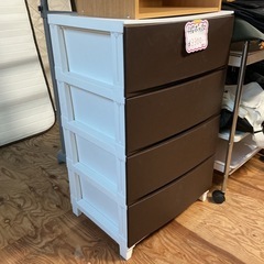 4段ボックス🌿衣装ケース収納ケースプラスチック製タンス収納家具チェストカラーボックス幅54.1cm奥行き40.3cm高さ87cm傷あり💦茶色ブラウンの画像