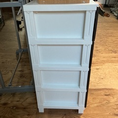 4段ボックス🌿衣装ケース収納ケースプラスチック製タンス収納家具チェストカラーボックス幅54.1cm奥行き40.3cm高さ87cm傷あり💦茶色ブラウンの画像