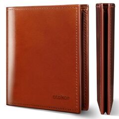 Otokor 超薄型ウォレット カード15枚 薄型札入れ マロンの画像