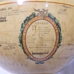 アンティーク地球儀の画像