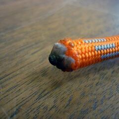 ☆訳あり メーカー不明 ザイル 直径Φ7mm 長さ4.84m オレンジ×グレー 登山用品 登山用ロープ 先端熱処理済み ロッククライミング 札幌市 豊平区 平岸店の画像