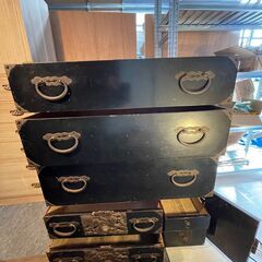 古家具 タンス 5段8杯 引き出し箪笥 和箪笥 ビンテージの画像