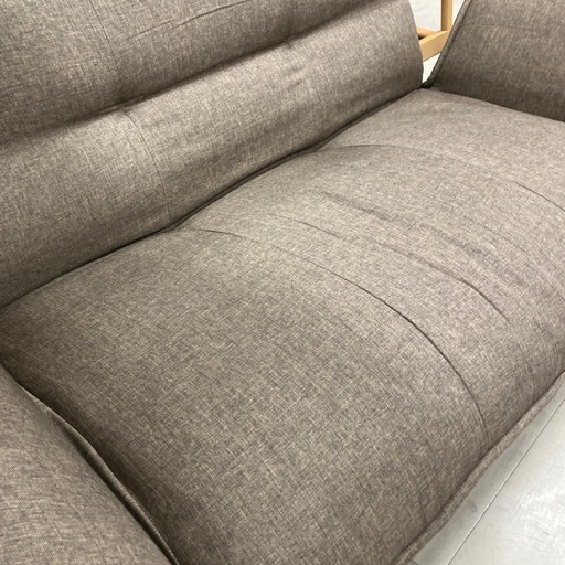 2人掛けソファー　ブラウン【トレファク堺福田店】