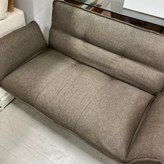 2人掛けソファー　ブラウン【トレファク堺福田店】の画像