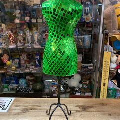マネキン トルソー ガラス細工 エメラルドグリーンの画像