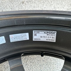 RAYS TE37  sonic 16インチ鍛造　
タイヤセット　軽自動車用の画像