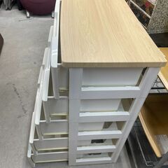 リサイクルショップどりーむ天保山店　No4461 ５段プラチェスト　衣類収納　木天板付きで便利♪　意外に定価は高いです❕　の画像