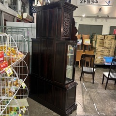 6917 ホールクロック 黒檀 螺鈿細工 手巻き ドイツ製 手巻き ドイツ製の画像