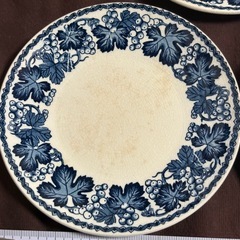 ぶどう柄中皿セットの画像