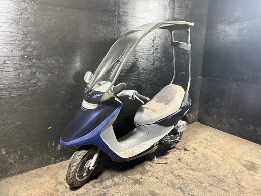 ★支払総額3.3万円★買取強化中！ まずはカンタン無料査定まで♪ ホンダ キャビーナ50 紺 AF33 ２ストのためオイル注ぎ足すだけ！ ワイパーウォッシャーOK！ メットイン大きい！車格大きい50cc！ 屋根付き原付！