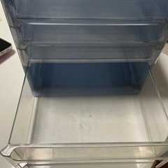 ファイルケース A4サイズ　4段 青 ５段スチール２個セットの画像