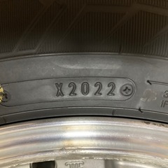 スタッドレスタイヤ+ホイールx4 175/65/R15  2022年製 グッドイヤー  アイスナビ8　ナット付の画像