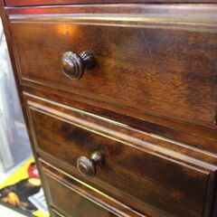 【川崎市宮前区リサイクルオフ】北海道民芸家具　チェストw45cmの画像
