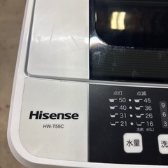 【5.5kg】洗濯機　ハイセンス　HW-T55Cの画像