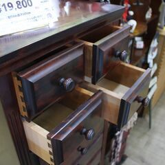 【川崎市宮前区リサイクルオフ】北海道民芸家具　チェスト　w50cmの画像