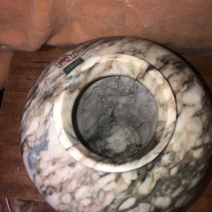 重厚感◆大理石の花瓶　高さ31cm　インテリア　置物　壺 の画像