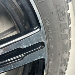 ブリヂストン スタッドレスタイヤ 215/55R17 ホイールセット 17インチの画像