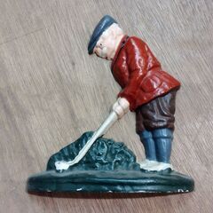 ドアストッパー ブックエンド ストッパー オブジェ ゴルフモチーフ 置物 /HJ-0578 2Fの画像