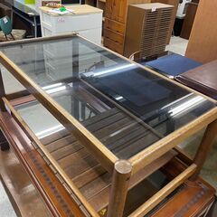 リサイクルショップどりーむ天保山店　No3448 ガラステーブル　センターテーブル　ガラス天板がオシャレ♪　の画像