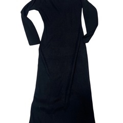 美品AZUL アズール ブラックニットロングワンピースの画像