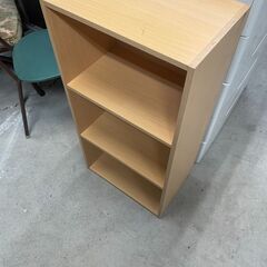 リサイクルショップどりーむ天保山店　No4914 カラーボックス　三段ボックス　ナチュラルカラー　シンプルで使いやすい🎵の画像