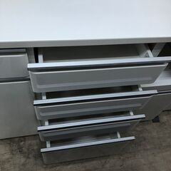 【ジャングルジャングル石津店】NITORI　ニトリ　食器棚　システムキッチンカウンター　ホワイト　大容量　キッチン収納　大型　幅120cm　おしゃれ 北欧調 収納 堺市 西区 東区 北区 南区 堺区 石津の画像