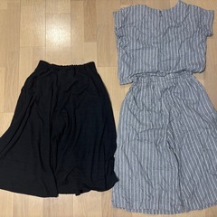 レディース　衣類　服　まとめてお譲りいたします　H&M NICOLE デニム　ズボン　セットアップ　Tシャツ　の画像