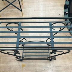 アイアンワイヤーフラワースタンド 約53.5×20.5×70cm 🚚自社配送時💳代引き可🚚(現金、クレジット、スマホ決済対応)の画像