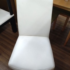 【ジモティー割あり】【ジャングル守口】ダイニングセット　ホワイトの画像