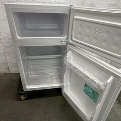 【Haier】 ハイアール 2ドア ノンフロン冷凍冷蔵庫 BR-85A 2022年製 85L 動作確認済み キッチン ホワイト 生活家電 A0919の画像