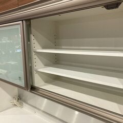 【愛品館 市原店】綾野製作所｜上置き付スライド扉キッチンボードの画像