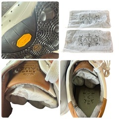 【新品】ENZO RAUDi レザー 本革 白 ゴルフシューズ 26cm相当の画像