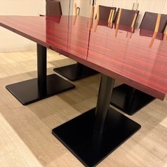 業務用大型テーブル 190×75cm／2台セット／しっかり重量タイプ／引き取り限定の画像